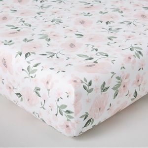 Pottery Barn Kids Crib Sheet and Muslin Changing Pad Cover- Meredith Floral